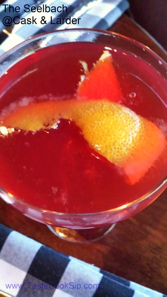 The Seelbach cocktail offered at Brunch and on the lunch and dinner bar menu.