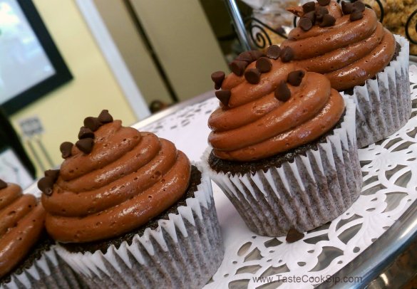 Chocolate Chocolate Cupcakes.