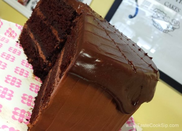 Chocolate Cake with Chocolate frosting and Dark Chocolate ganache.